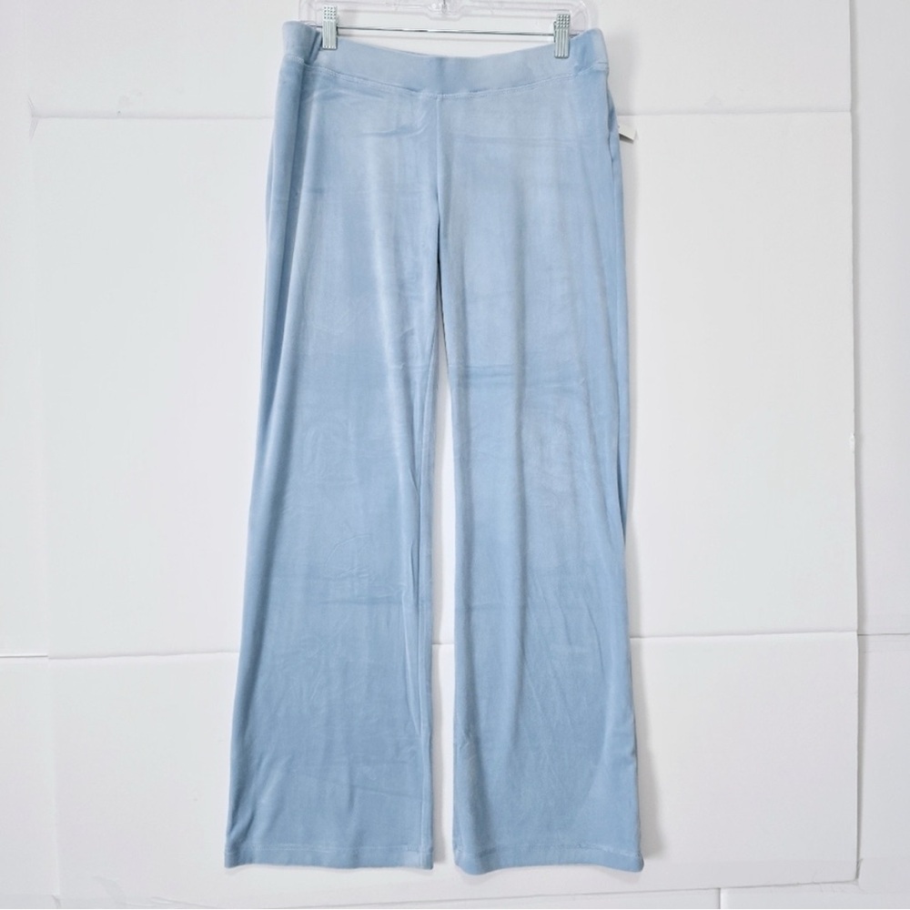 NWT ⚜️🩵⚜️ Juicy Couture Retro Velour Tracksuit Women XL Frosted Blue - Picture 4 of 11